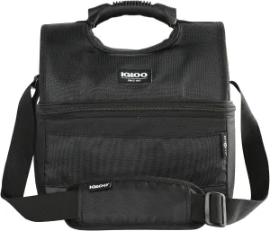 Soft Cooler Gripper Evergreen Eco Lunch Bag, 16-Can Dual Compartment Lunch Cooler, Insulated Lunch Box, Soft Sided Cooler Bag