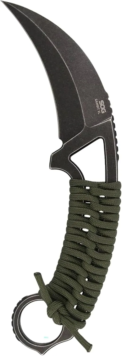 SOG GAMBIT XL​ / 4" BLADE/BLACK STONEWASH/BOX
