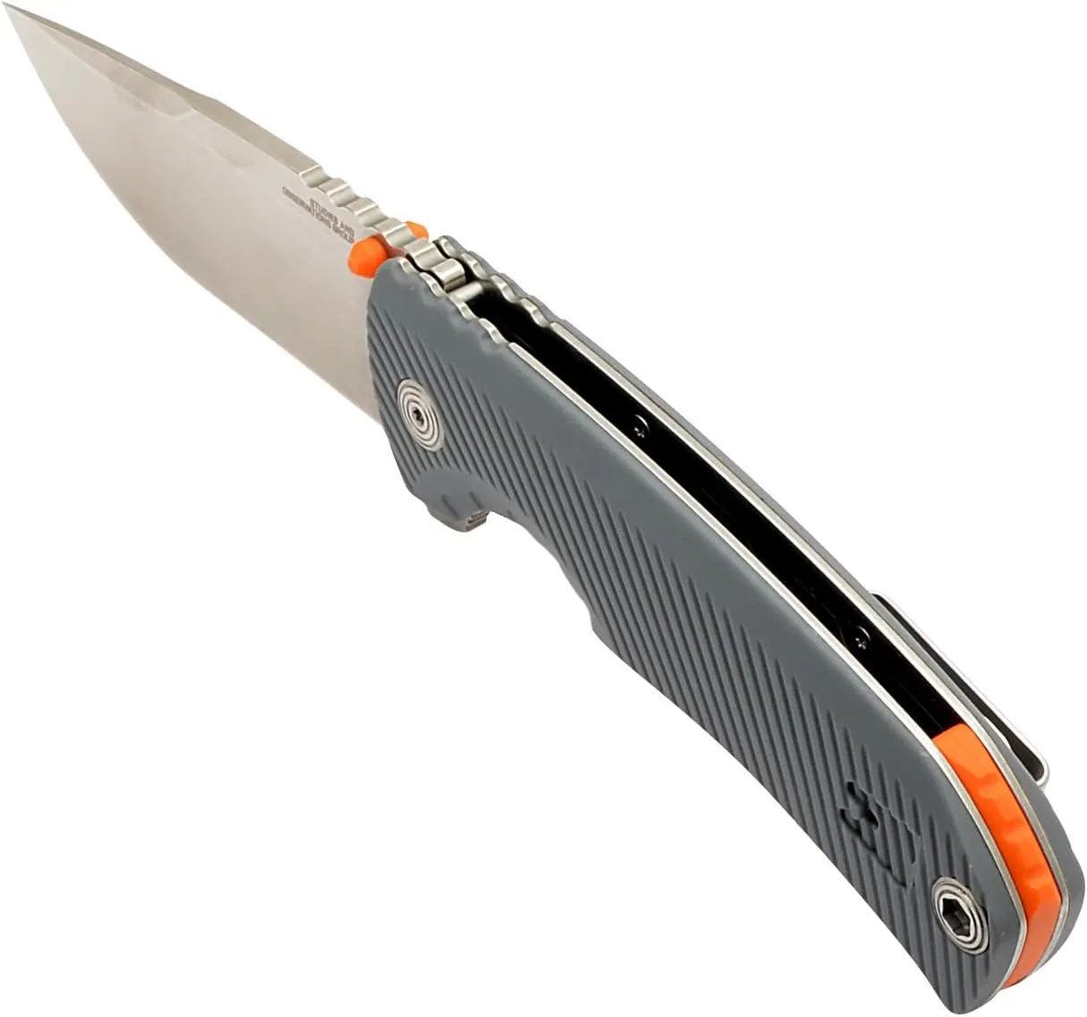 SOG Tellus FLK Daily Outdoor Full-Sized Frame Lock Folding Knives | GRN Handle | CRYO 440C Stainless Steel Blade | Reversible Pocket Clip
