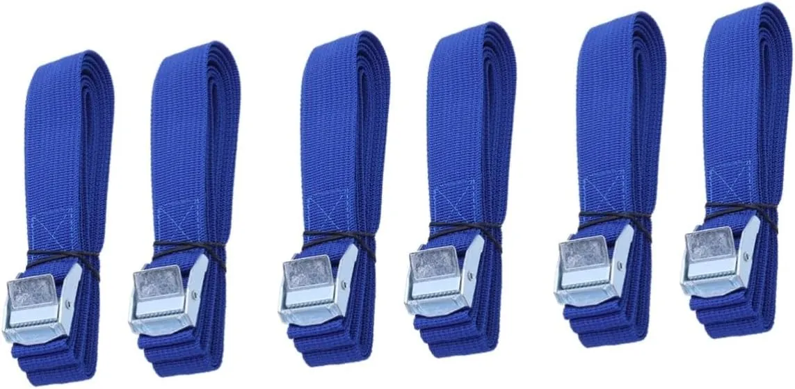 Sosoport 3sets Car Roof Rack Straps Heavy Duty Lashing Straps with Quick Release Buckles for Boat Trailer Tie Down 2pcs*3