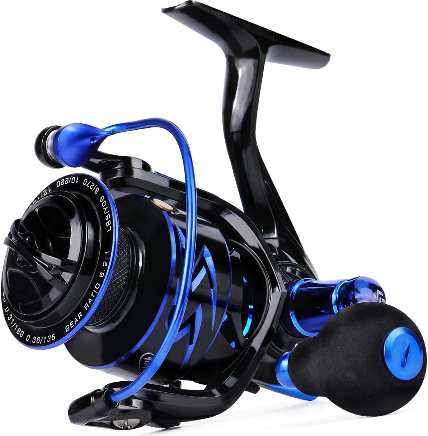 Sougayilang Spinning Reels Ultra-Weight, 6.2: 1 High Speed ​​Gear Ratio, Metal Frame and Rotor, 12   1 Shielded BB, Smooth Powerful Freshwater and Saltwater Spinning Fishing Reel