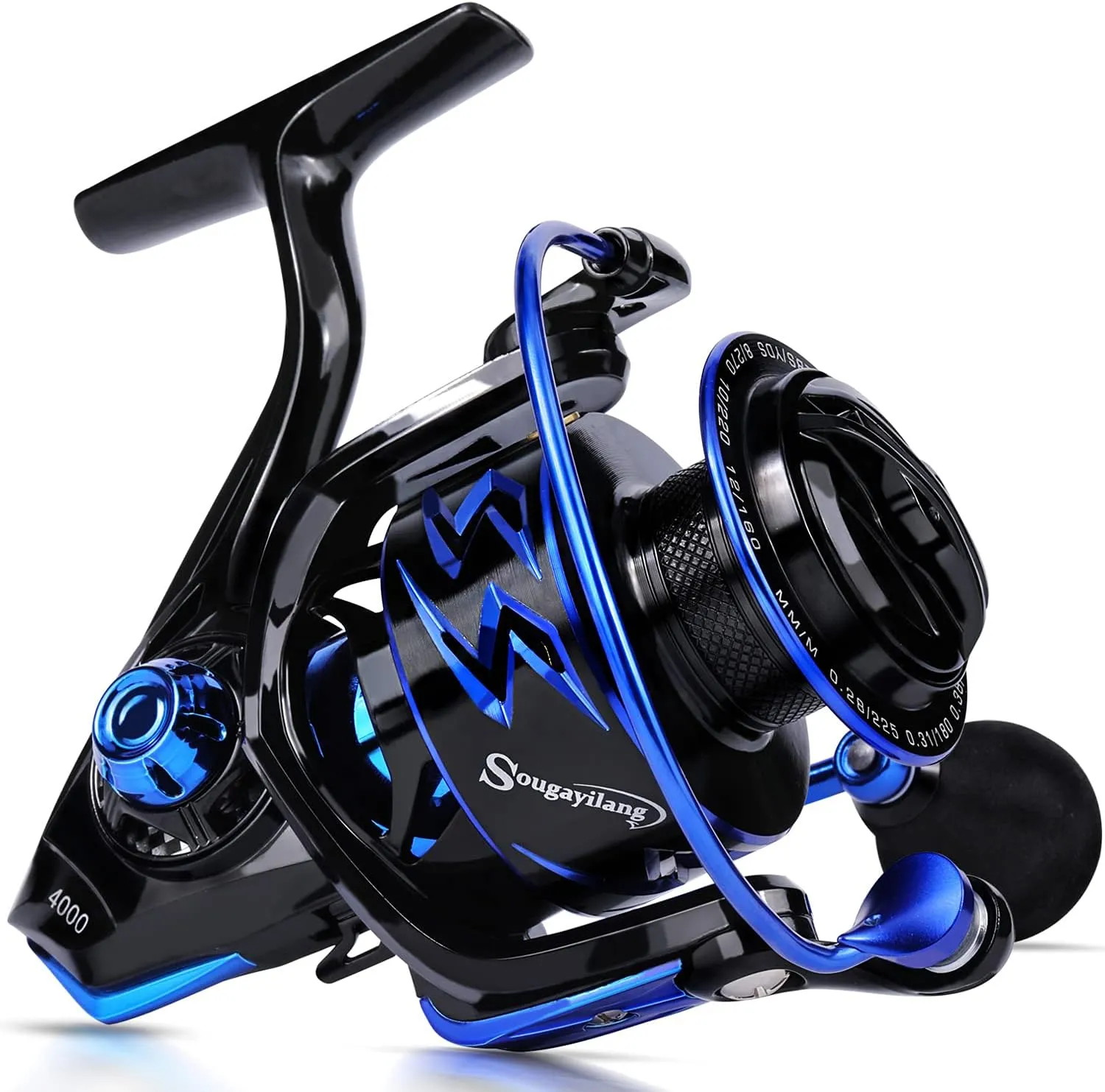 Sougayilang Spinning Reels Ultra-Weight, 6.2: 1 High Speed ​​Gear Ratio, Metal Frame and Rotor, 12   1 Shielded BB, Smooth Powerful Freshwater and Saltwater Spinning Fishing Reel