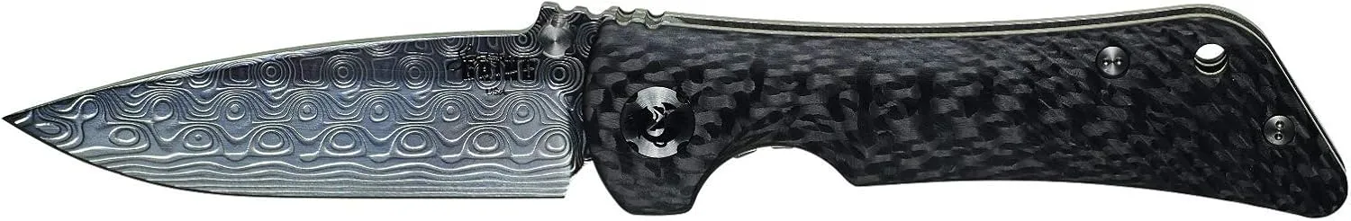 Southern Grind Spider Monkey Drop Point Folding Knife with Carbon Fiber Handle