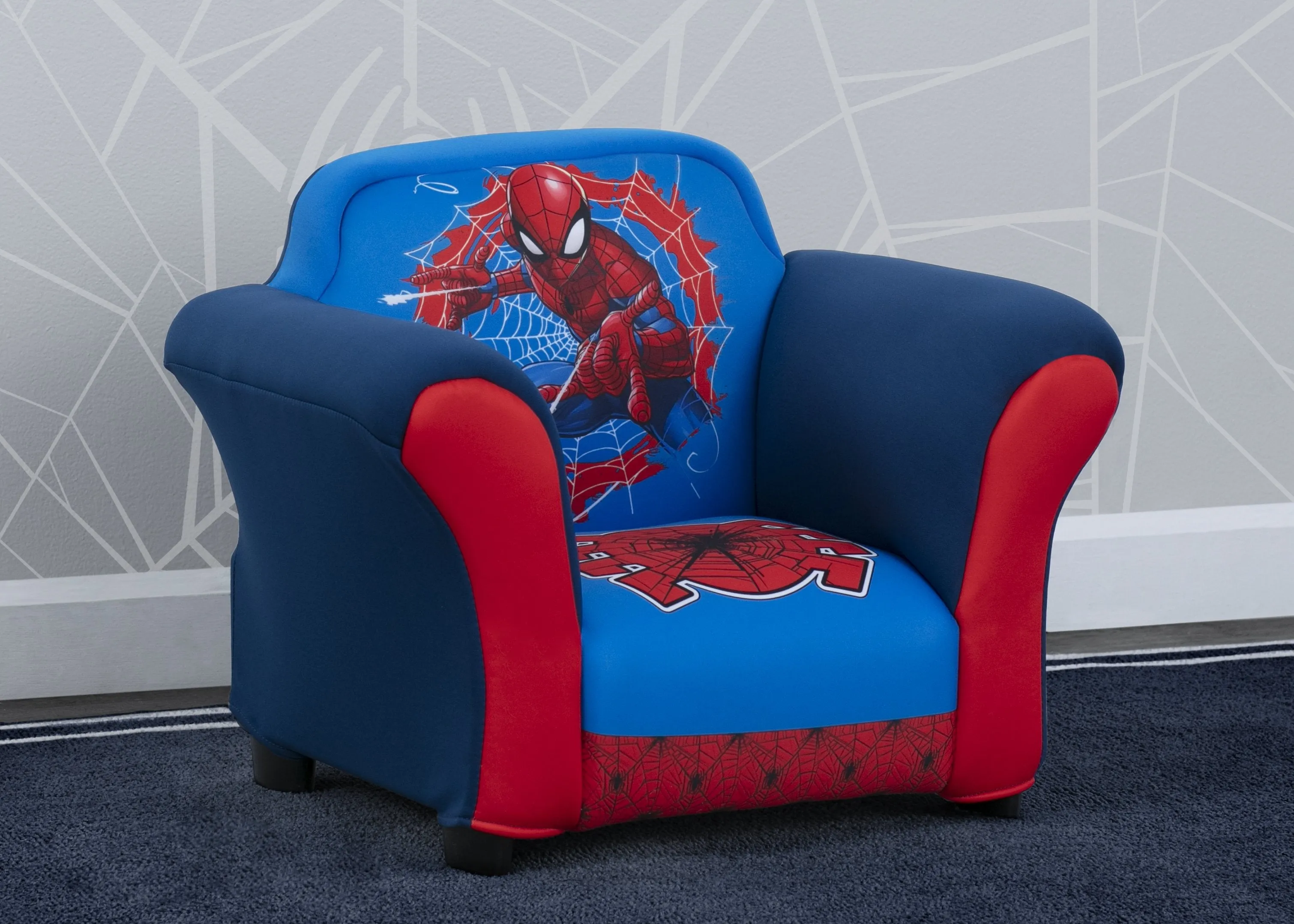 Spider-Man Upholstered Chair with Sculpted Plastic Frame
