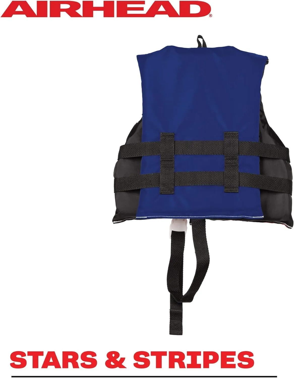 Sportstuff Type III Life Jacket US Coast Guard Approved Open Sides with 3 Body Belts & Buckles Quick Dry Fabric, Secure Fit, Comfortable Stars & Stripes