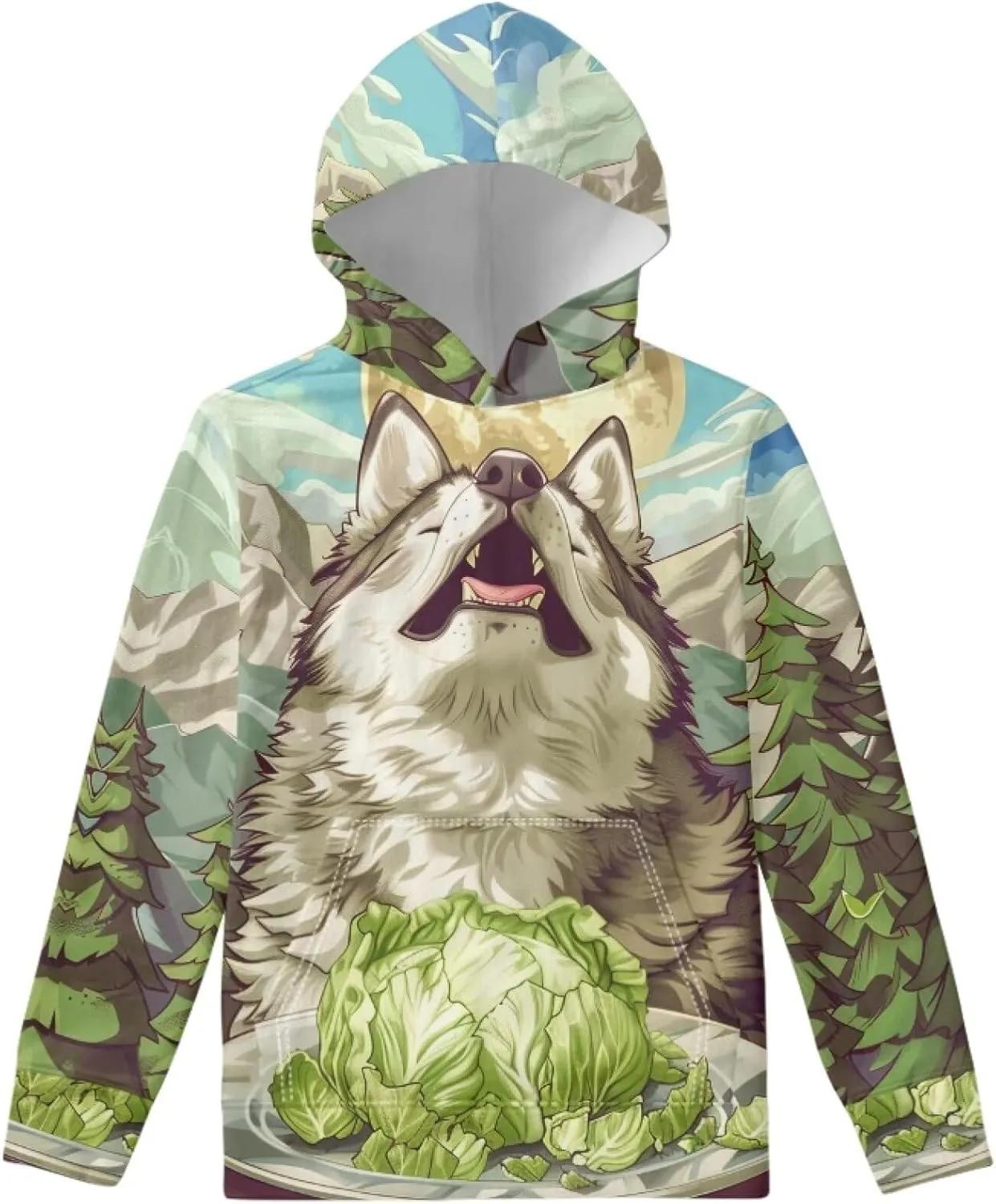 Spring Fall Soft Comfy Girls Pullover Sweatshirt Boys Hoodie with Front Pocket Kids Cute Graphic Sweatshirts