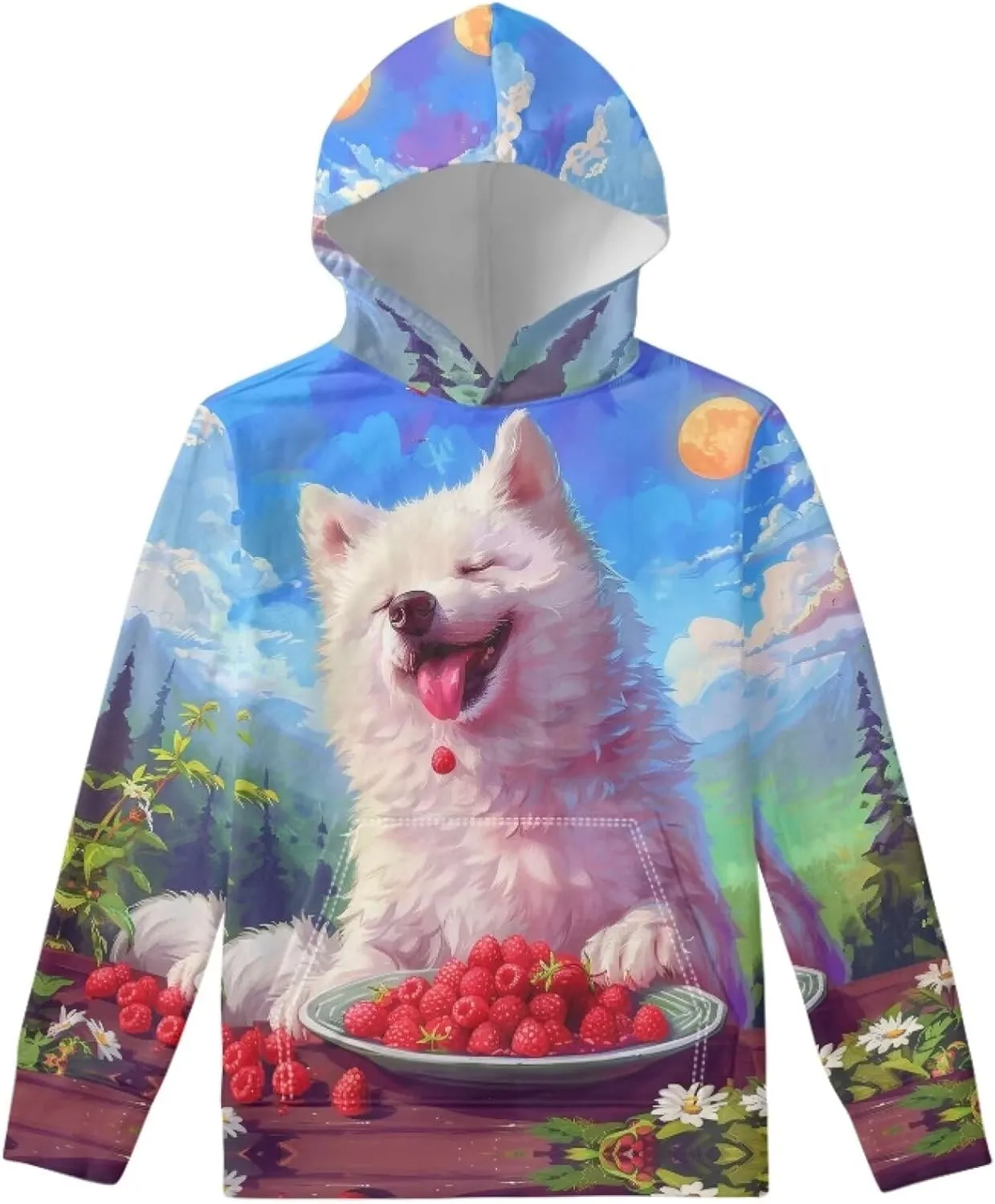 Spring Fall Soft Comfy Girls Pullover Sweatshirt Boys Hoodie with Front Pocket Kids Cute Graphic Sweatshirts