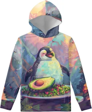Spring Fall Soft Comfy Girls Pullover Sweatshirt Boys Hoodie with Front Pocket Kids Cute Graphic Sweatshirts