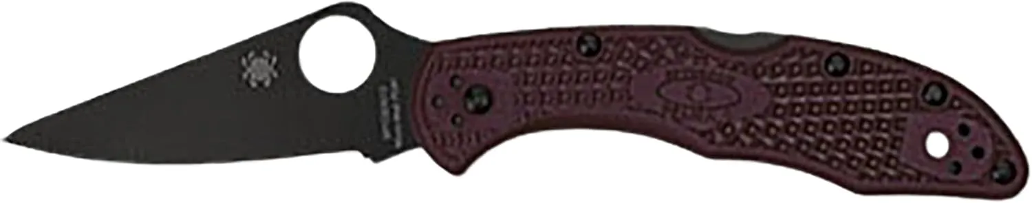Spyderco Delica 4 Burgundy Lightweight