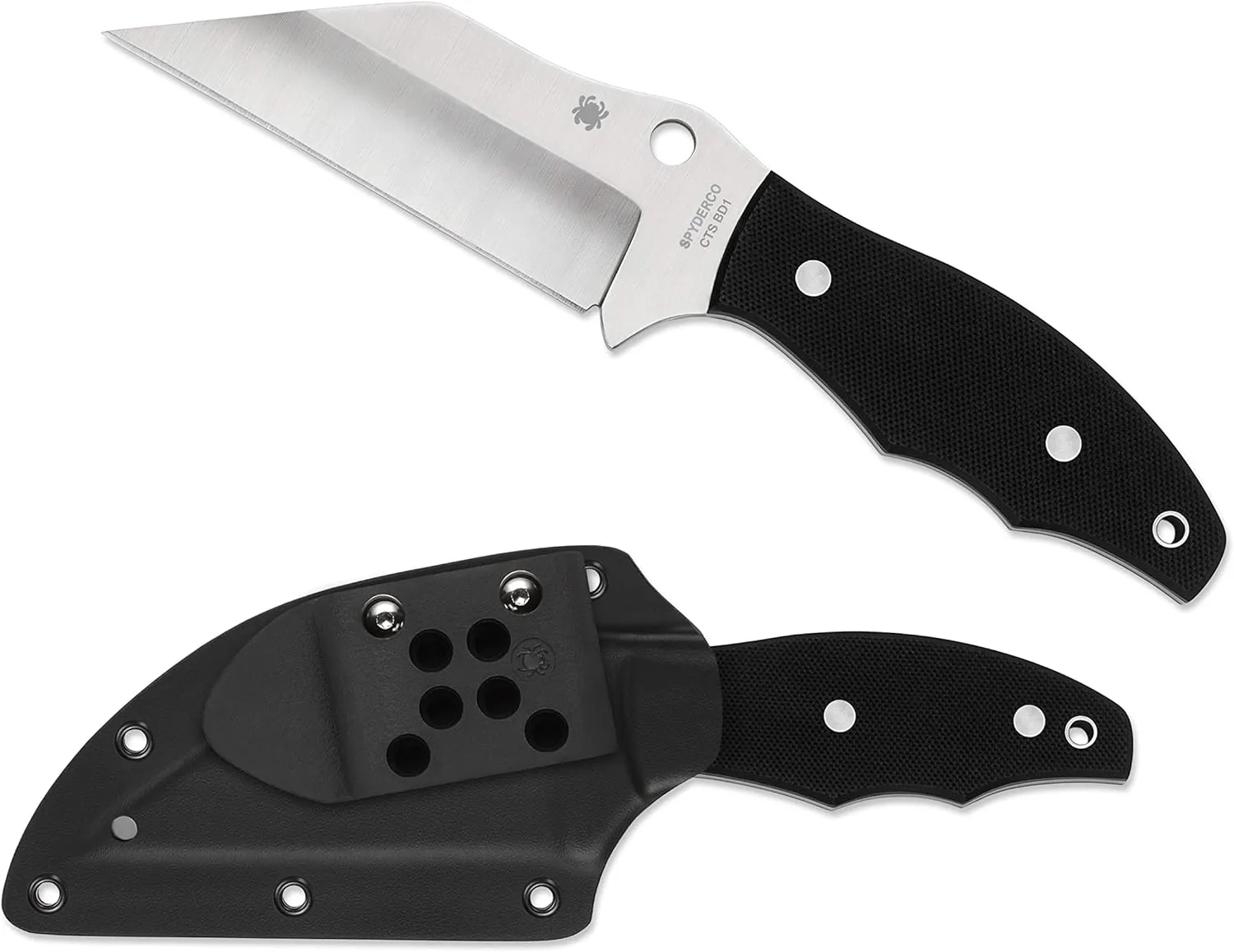 Spyderco Ronin 2 Plain Edge 4.08" Fixed Blade Pocket Knife (FB09GP2)