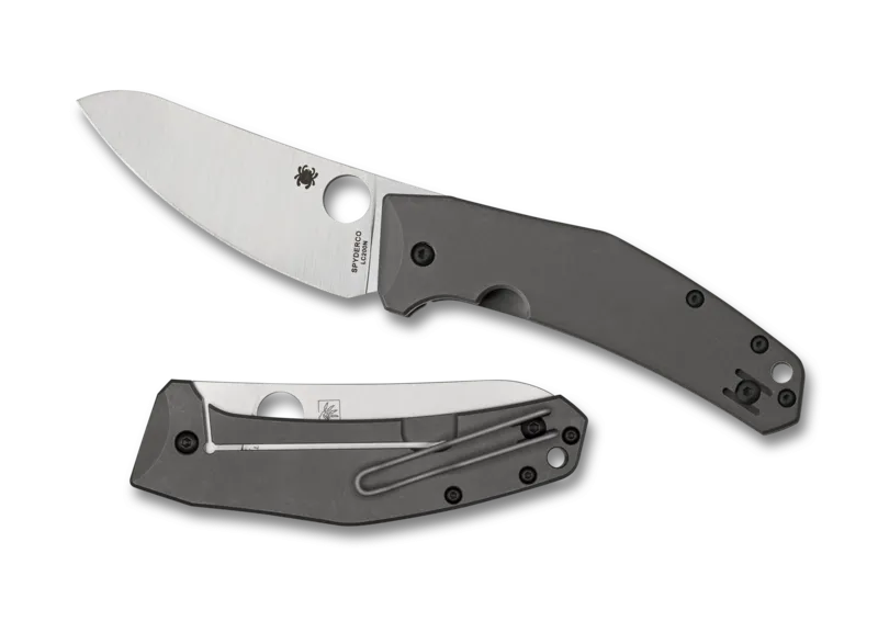 Spyderco SpydieChef Titanium Handle Plain Edge 3.32" Premium Folding Knife (C211TIP)