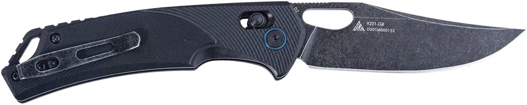SRM Pocket Folding Knife, Axis Lock, G10 Handle, D2 Blade, Pocket Clip for EDC, Survival, Outdoor Uses, 9201-GB.……