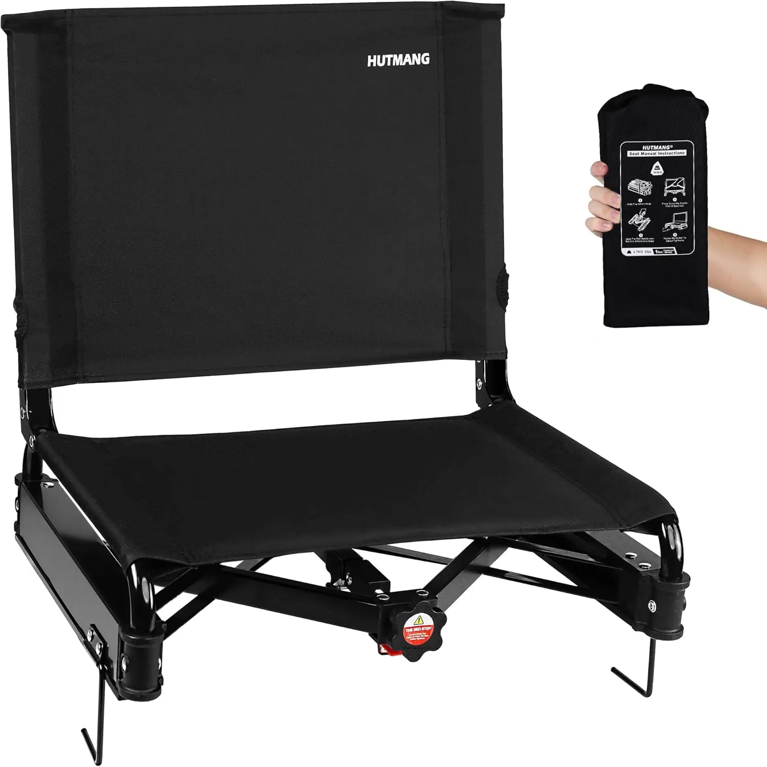 Stadium Seats for Bleachers with Back Support,Stadium Seating for Bleachers with Comfy Padded Active Foam Backs,Portable Folding Stadium Chair with Shoulder Strap,Bleacher Chairs with Back