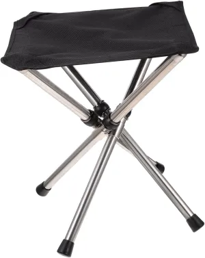 Stainless Steel Telescopic Stool Outdoor Folding Fishing Chair Compact Camping Stool for Garden Beach Picnic