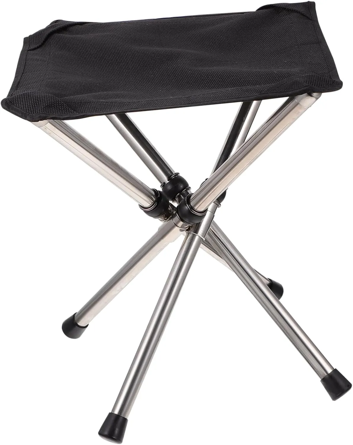 Stainless Steel Telescopic Stool Outdoor Folding Fishing Chair Compact Camping Stool for Garden Beach Picnic
