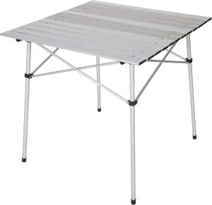 Stansport Aluminum Slat Table, 27.5" x 27.5" x 27.5", White