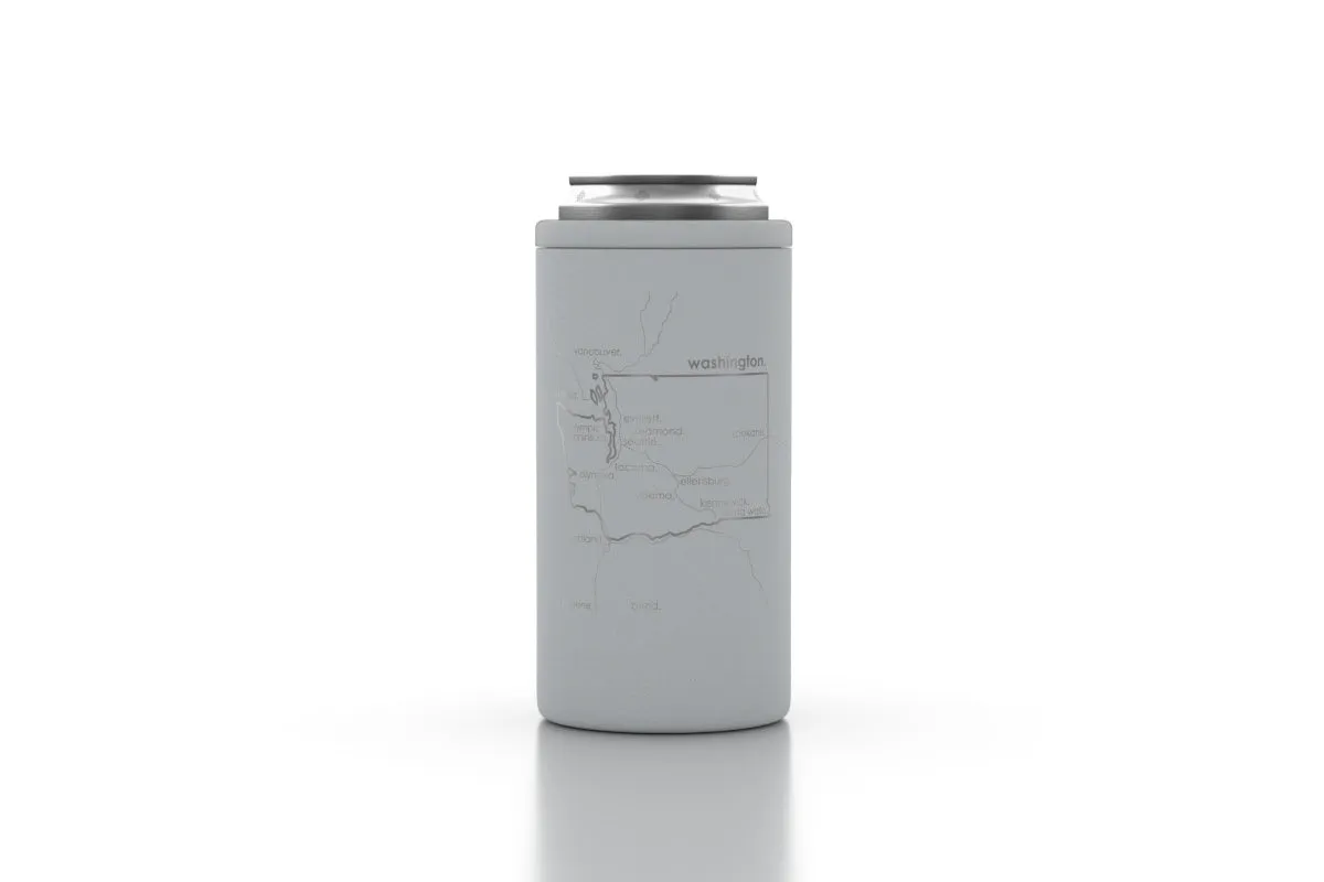State Map 16 oz Tall Can Cooler