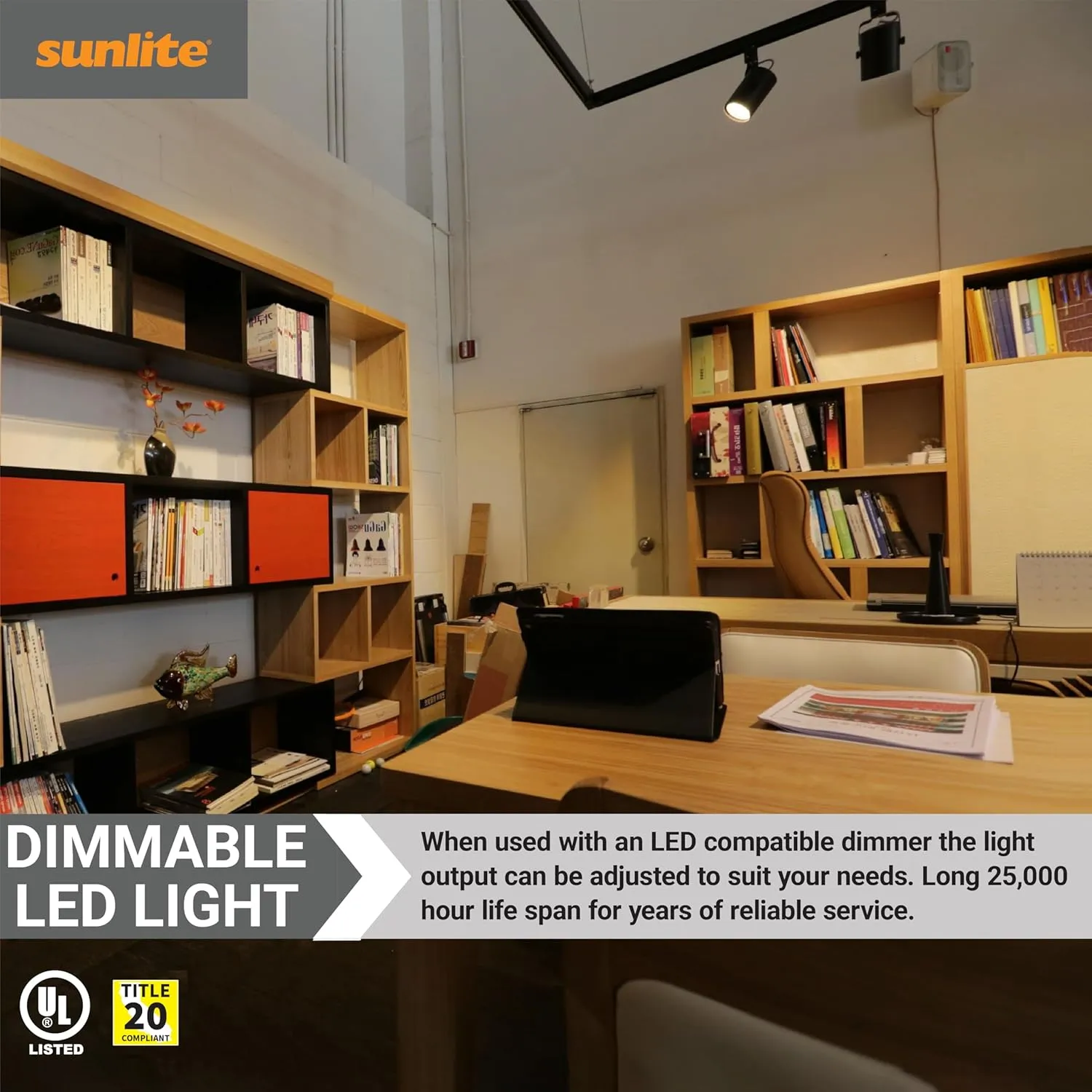 Sunlite LED MR16 Reflector Spotlight Bulb, 7 Watts (50W Equivalent) 12V, 500 Lumens, 90 CRI, GU5.3 Bi-Pin Base, Dimmable, Title-20 Compliant, UL Listed, 2700K Soft White, 6 Pack