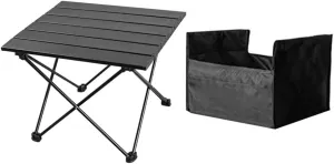 SUPVOX Portable Folding Camping Table Lightweight Durable Easy Setup for Outdoor Activities for Picnics Beach Travel Gatherings