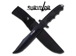 Tactical Combat Survival Rescue Knife with glass breaker 13"