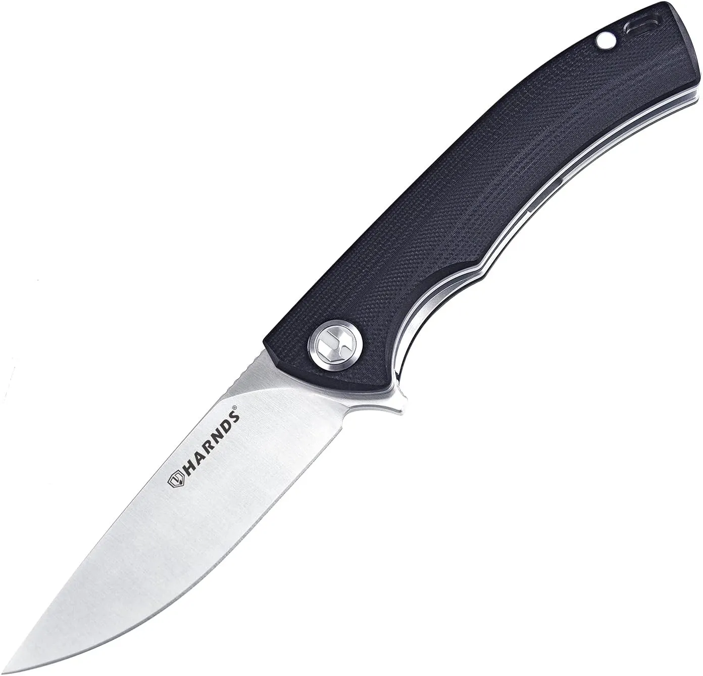 Talisman CK9168 Pocket Knife with Ball Bearing Pivot System Folding Knife with G10 Handle Pocketclip (black handle)