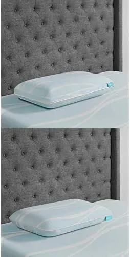 TEMPUR Breeze Cooling ProHi Pillow, Queen (Pack of 2-1 ProHi & 1 ProLo)