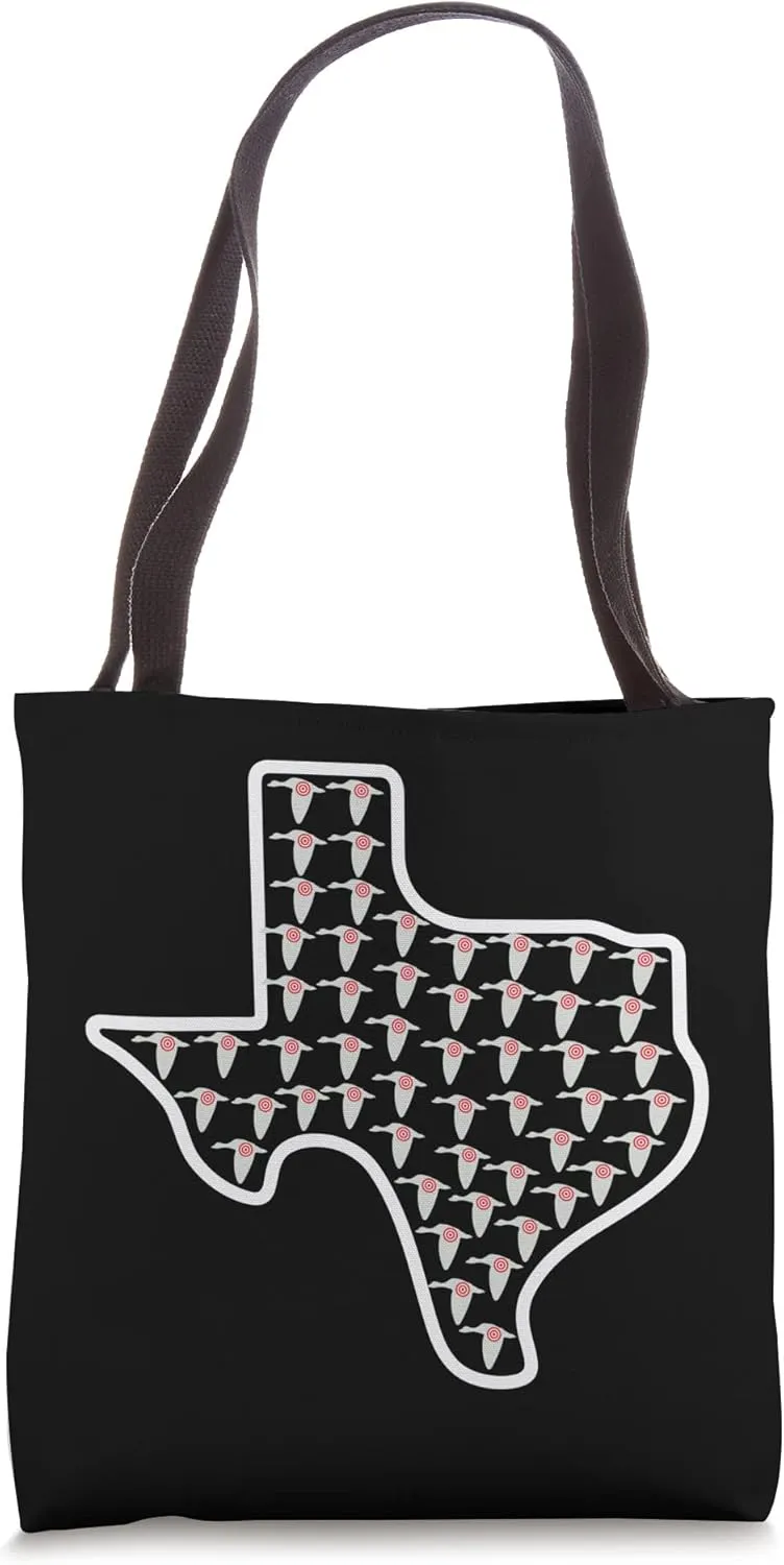 Texas Hunting Duck Hunting Texas Map for Duck Hunters Tote Bag