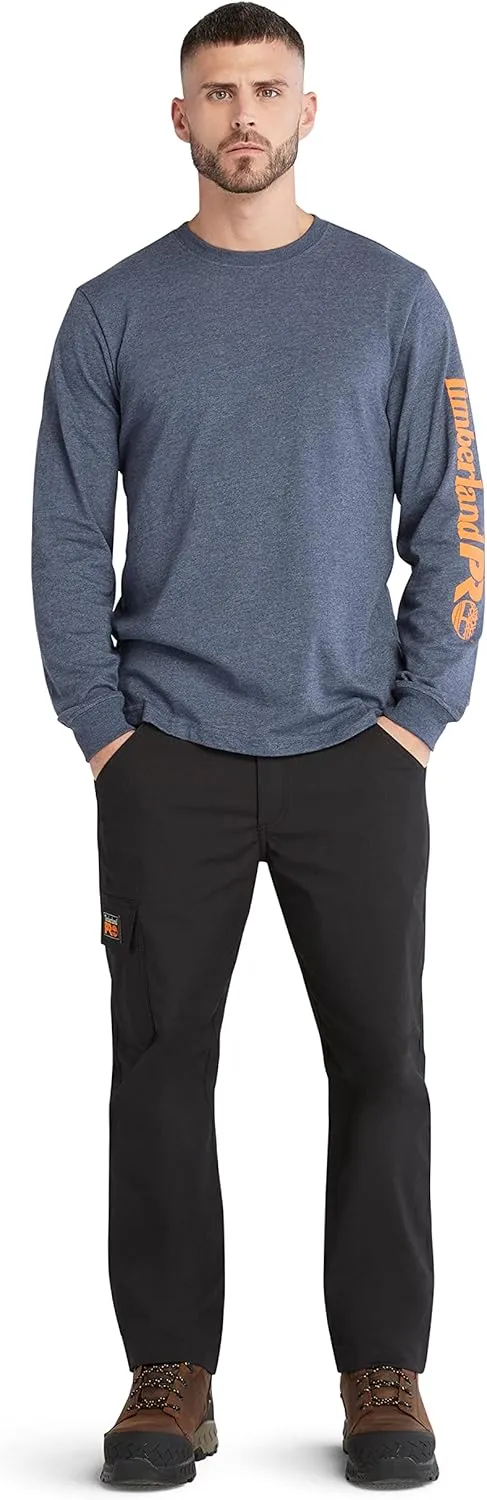 Timberland PRO mens Core Logo Long-sleeve Tshirt