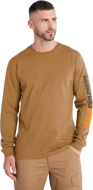 Timberland PRO mens Core Logo Long-sleeve Tshirt