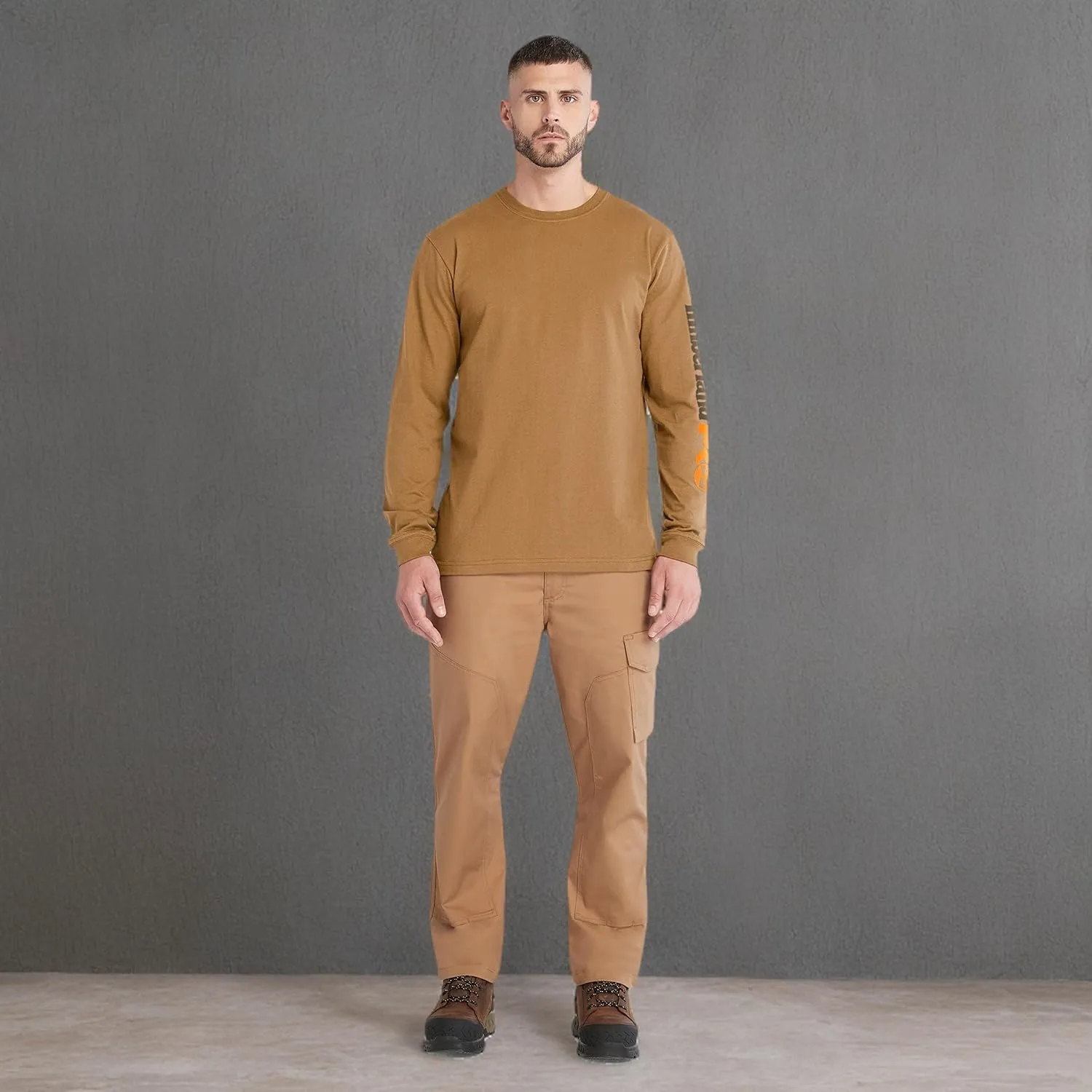 Timberland PRO mens Core Logo Long-sleeve Tshirt