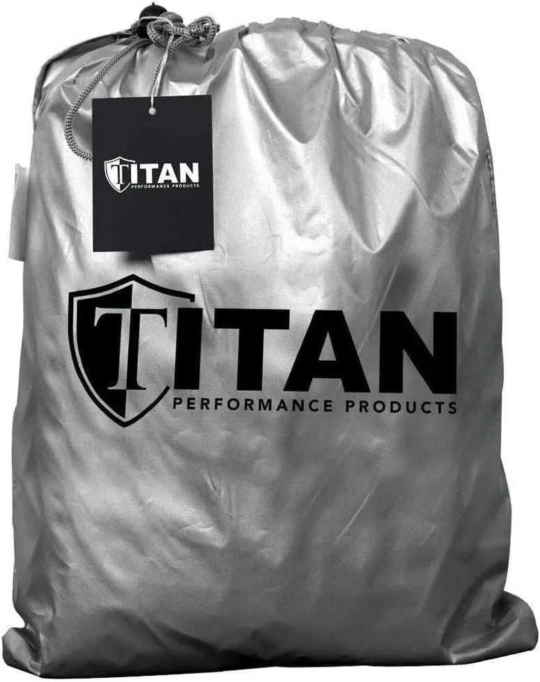 Titan Brilliant Color Poly 210T Car Cover for Large Sedans 203-212". Waterproof, UV Protection, Scratch Resistant, Driver-Side Zippered Opening. Fits Avalon, XTS, 6-8 and More.