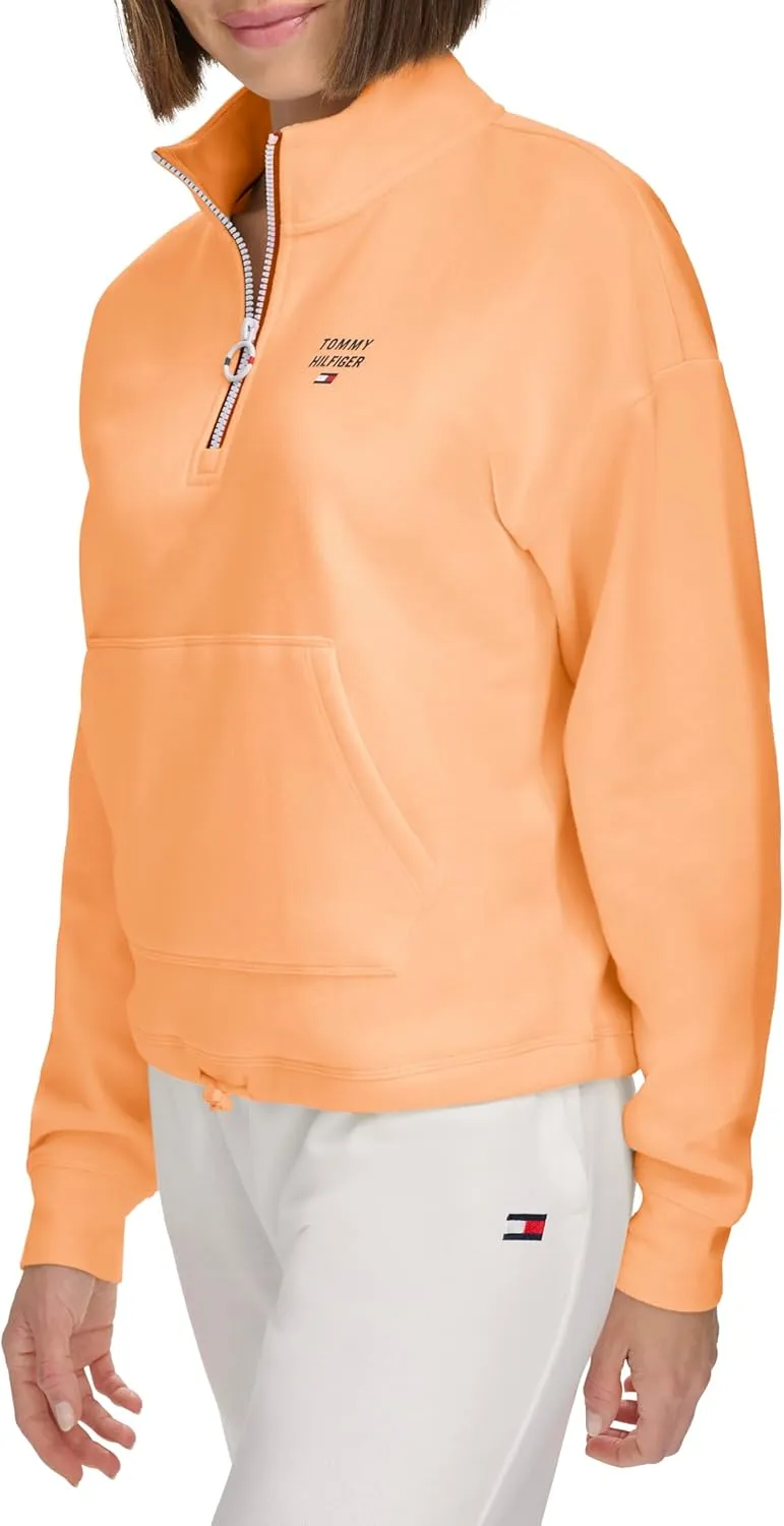 Tommy Hilfiger Women's Soft & Comfortable Fleece Colorblocked Full Zip Hoodie