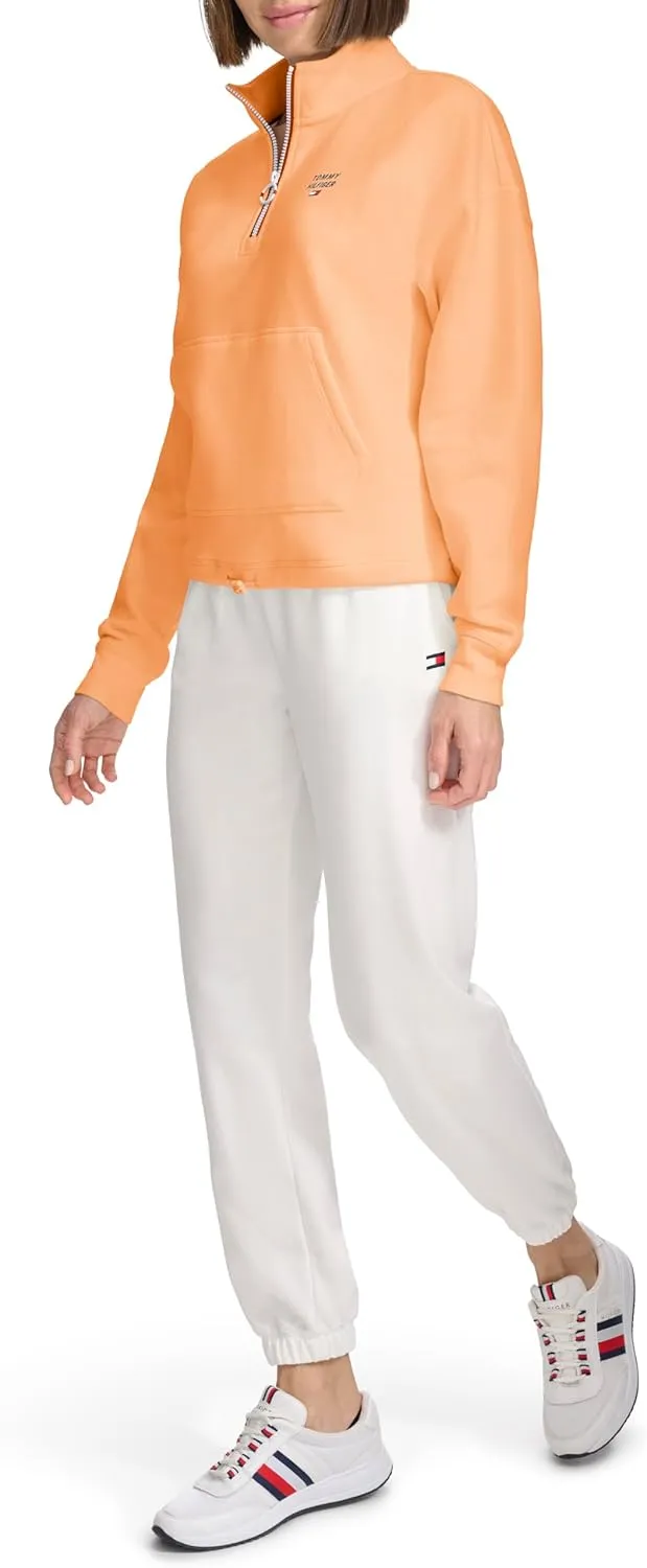Tommy Hilfiger Women's Soft & Comfortable Fleece Colorblocked Full Zip Hoodie