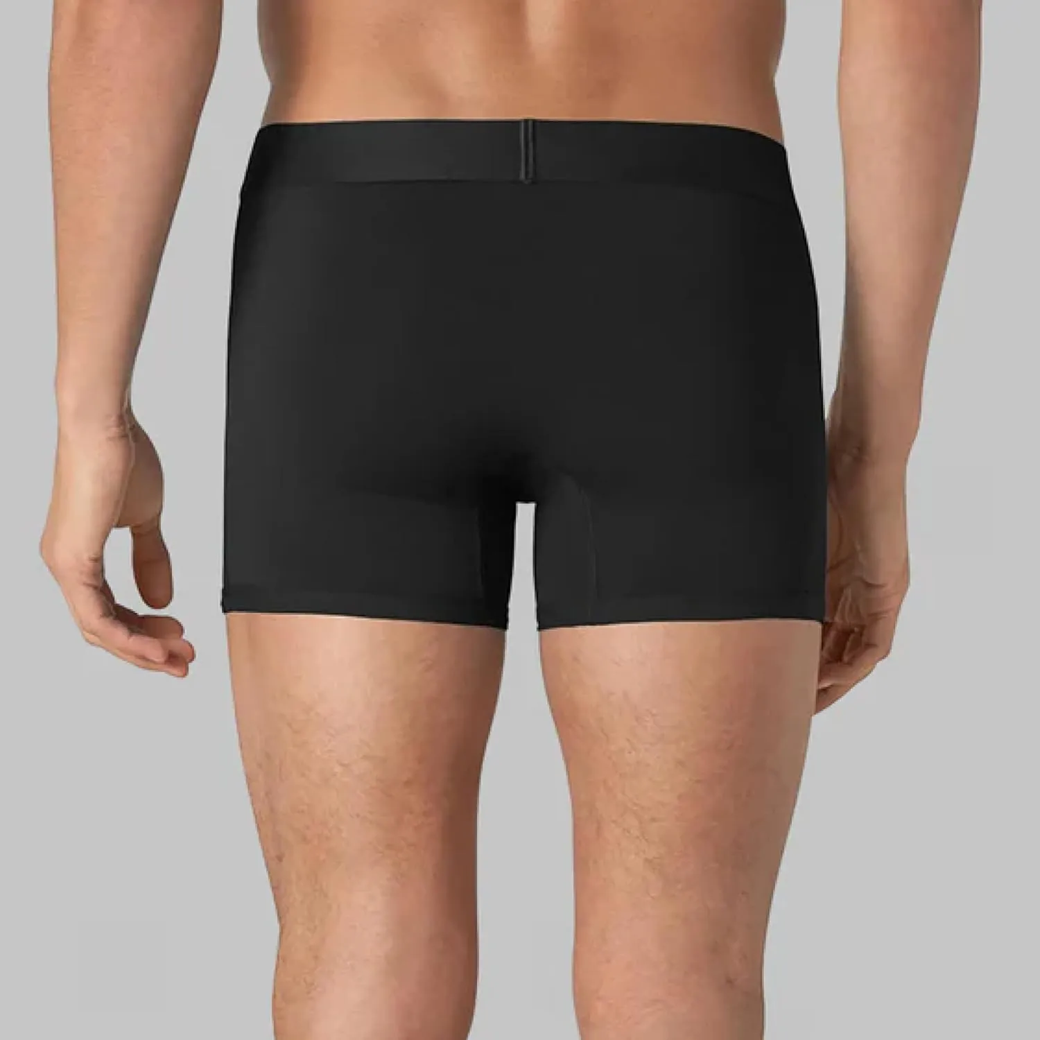 Tommy John Men’s Trunk 4" Underwear, Supima Cool Cotton Boxer Briefs with Supportive Contour Pouch, Soft Breathable Waistband