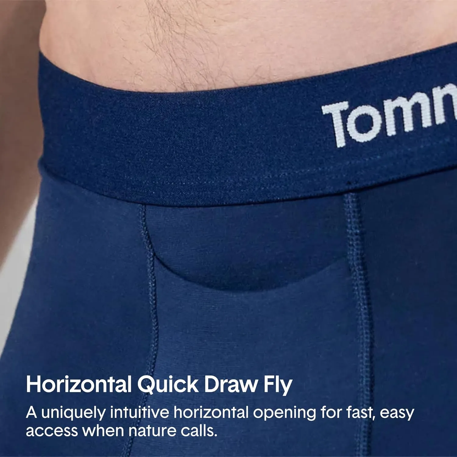 Tommy John Men’s Trunk 4" Underwear, Supima Cool Cotton Boxer Briefs with Supportive Contour Pouch, Soft Breathable Waistband
