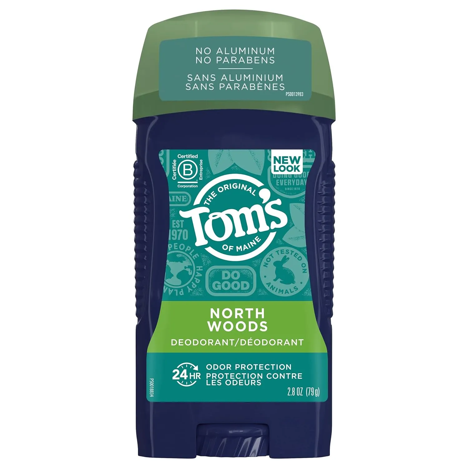 Tom's of Maine Long-Lasting Aluminum-Free Natural Deodorant for Men, North Woods, 2.8 oz. (Packaging May Vary)