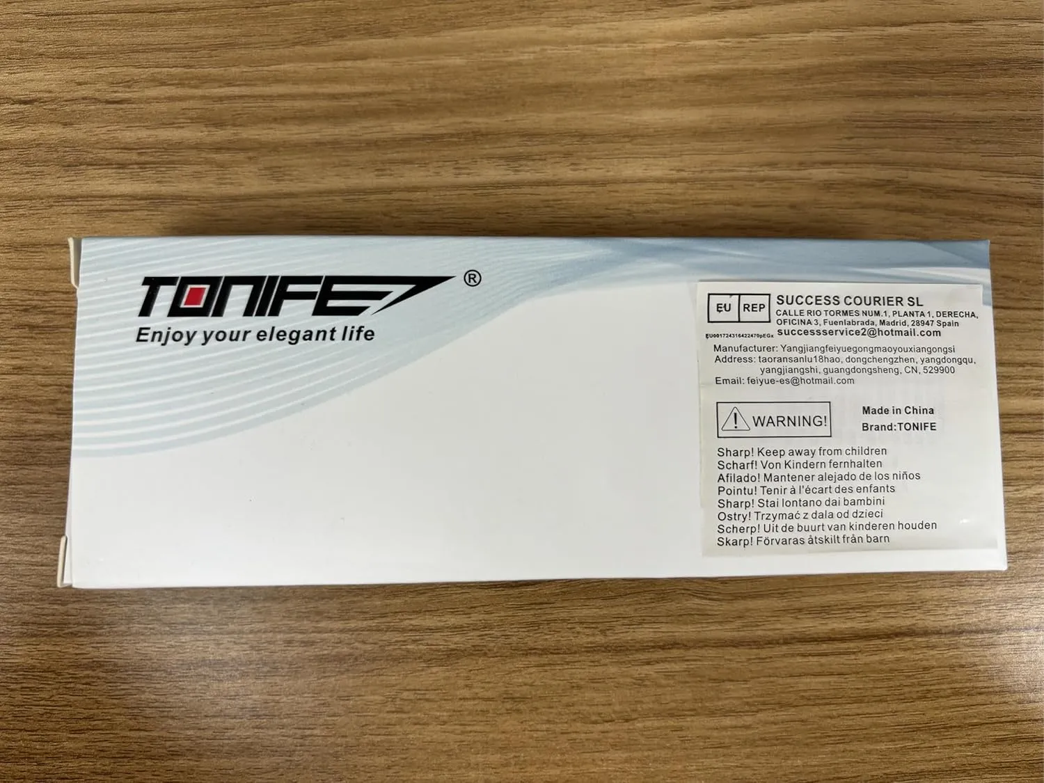 TONIFE Small Fixed Blade Knife Full Tang EDC Camping with Sheath Lanyard and Clip, Blade Length 2.17",2.5 oz.with Sheath (Black - Satin)