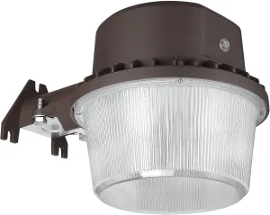 TORCHSTAR LED Barn Light, Dusk to Dawn Area Lights with Photocell, Outdoor Security Flood Lighting, ETL & FCC Listed, IP65 Waterproof, Aluminum, 110-277V, Garage, Yard, 3000K Warm White, Bronze