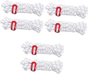 TOYANDONA 3sets Outdoor Tent Ropes Camping Guy Ropes with Buckles Windproof Reflective 2pcs*3