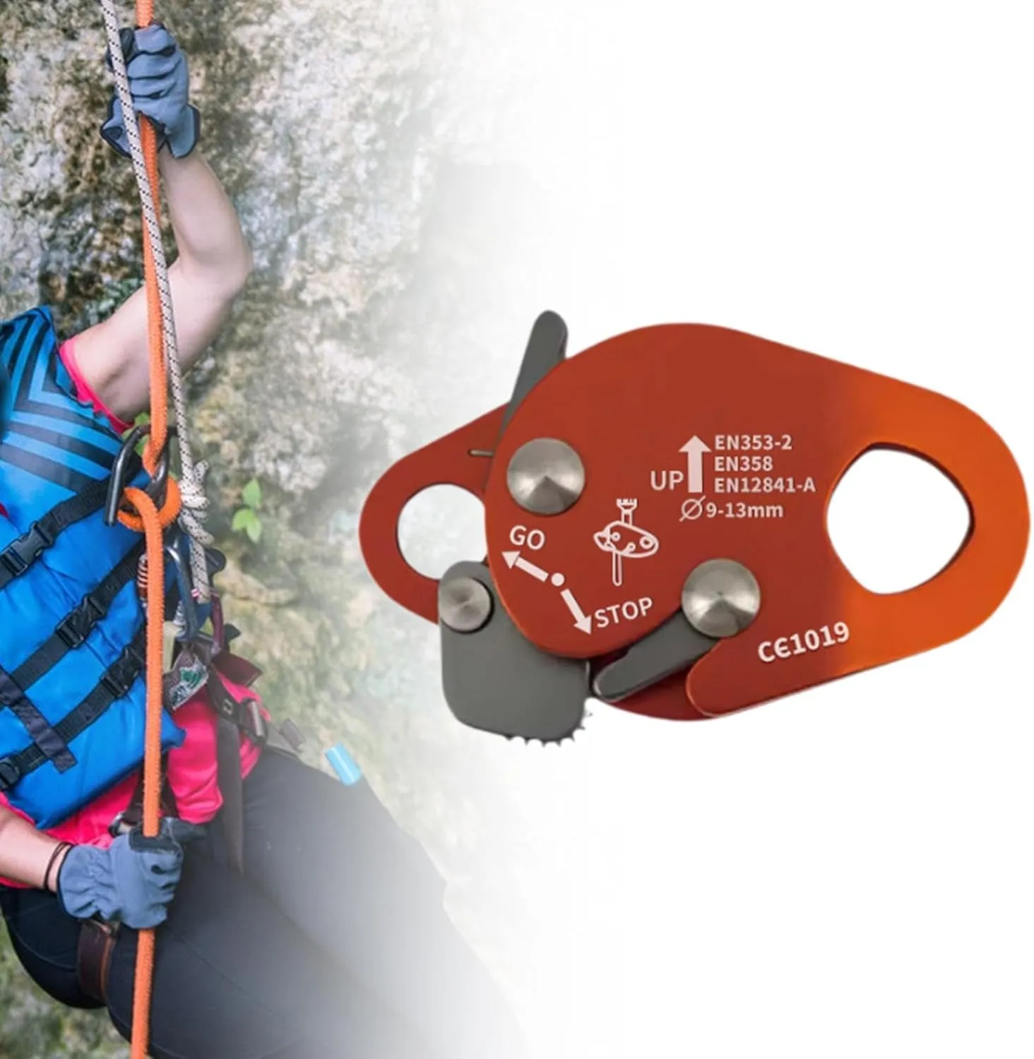 Tree Climbing Rope Grab Falling Arrester Rope Accessories Lanyard Device Protection Adjuster for Rocking Caving Work