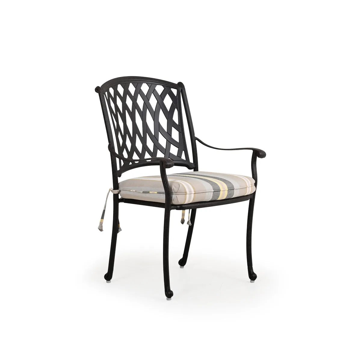 Trellis Outdoor Cast Aluminum 7 Piece Oval Dining Set