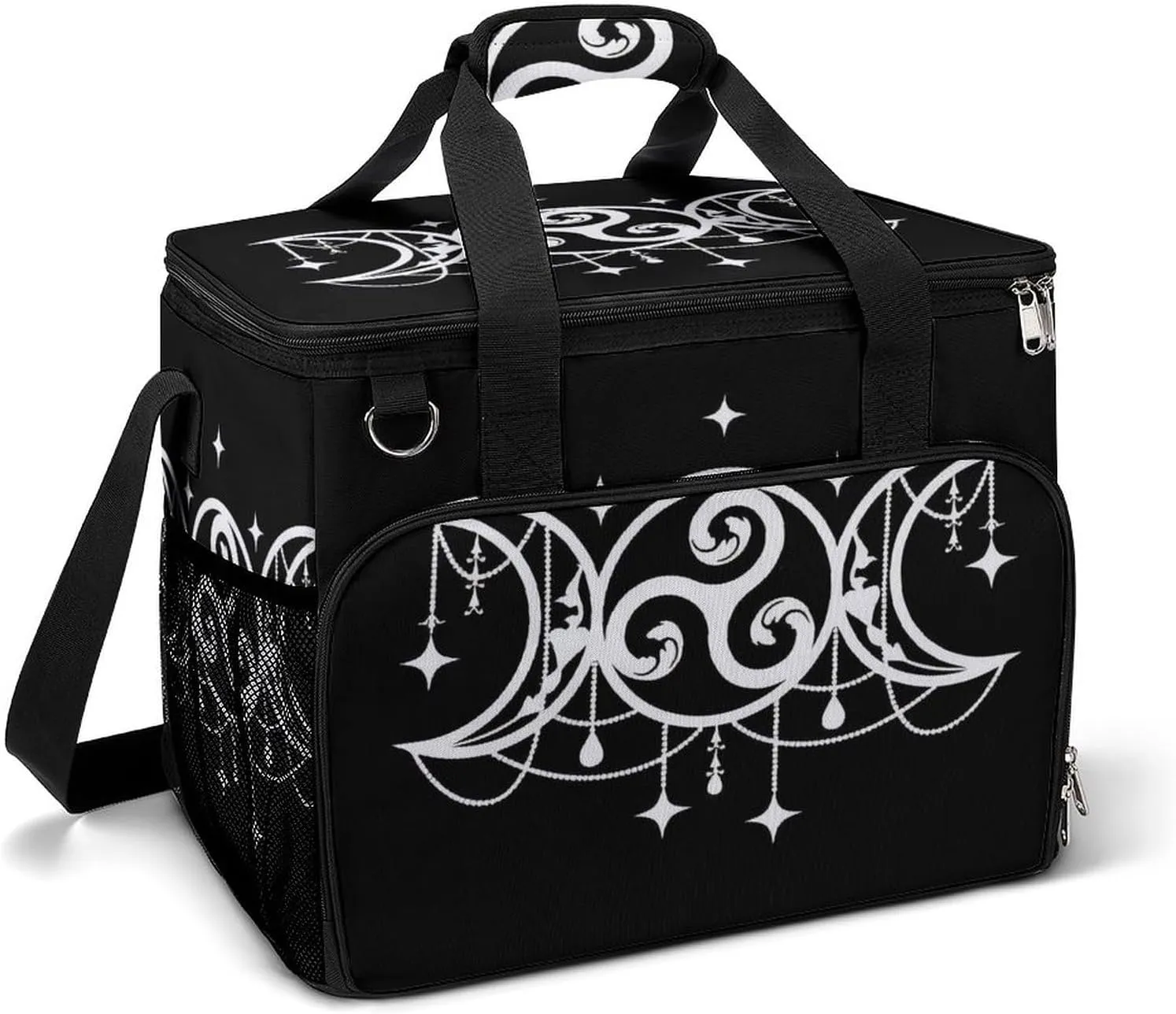 Triple Goddess Decal Triple Moon Cooler Bag, Collapsible Soft Sided Cooler, Large Leakproof Camping Cooler, Portable Travel Cooler for Camping, Road Trips