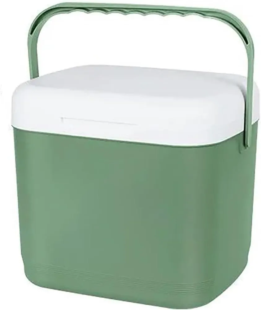 Triple-Layered Insulated Drybox Cooler and Small Hard Shell Lunchbox with Airtight Lid for Home Camping Travel Finshing Beach