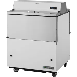 True TMC-34-DS-HC Dual Sided, White and Stainless Steel Exterior/Clear Aluminum Interior with Hydrocarbon Refrigerant