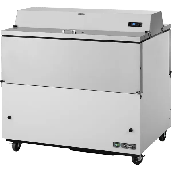 True TMC-49-DS-HC Dual Sided, White and Stainless Steel Exterior/Clear Aluminum Interior with Hydrocarbon Refrigerant