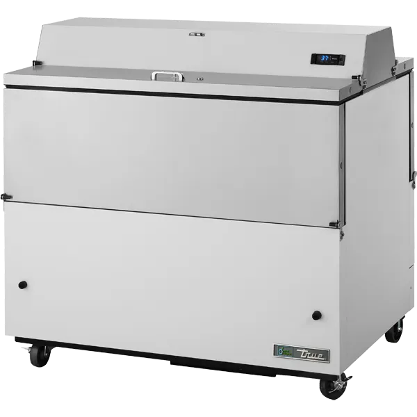True TMC-49-DS-SS-HC Dual Sided, White and Stainless Steel Exterior/Stainless Steel Interior with Hydrocarbon Refrigerant