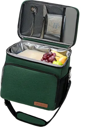 TuErcao Cooler Bag 24 Cans Leakproof Portable Collapsible Soft Cooler Small Ice Chest for Beach Camping Travel Cooler for Car, 15qt Lunch Box Cooler for Men Work Picnic