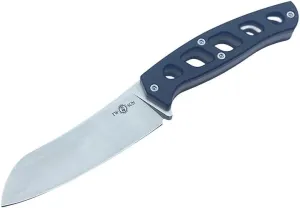 TwoSun TS466 Fixed Knife Micro Mini D2 Blade G10 Handle Kydex Belt Sheath Fixed Knife, Black