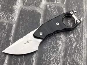 TwoSun TS557-14C28N Micro Mini Fixed 14C28N Blade Kydex Belt Sheath Micarta EDC Knife