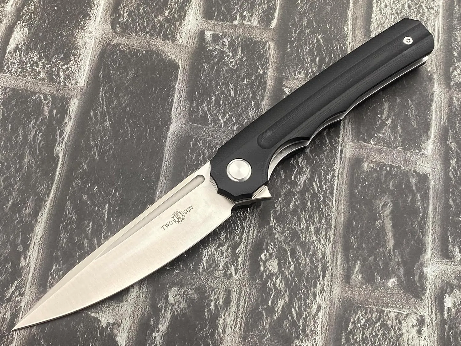 TwoSun TS89-D2 Folding Knife D2 Blade G10 Handle Camping Pocket Knife